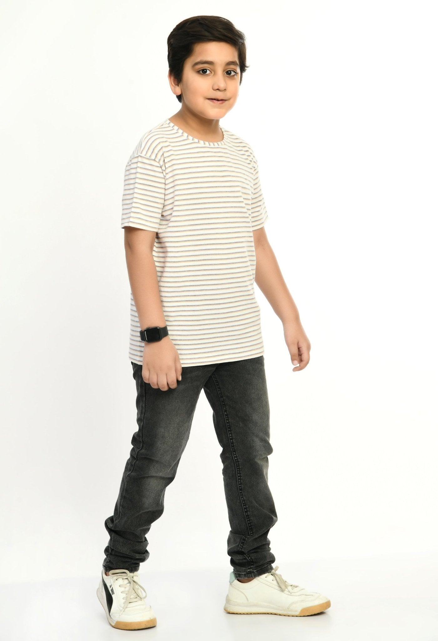 Boys Pique Round Neck T-Shirt - RueCollections