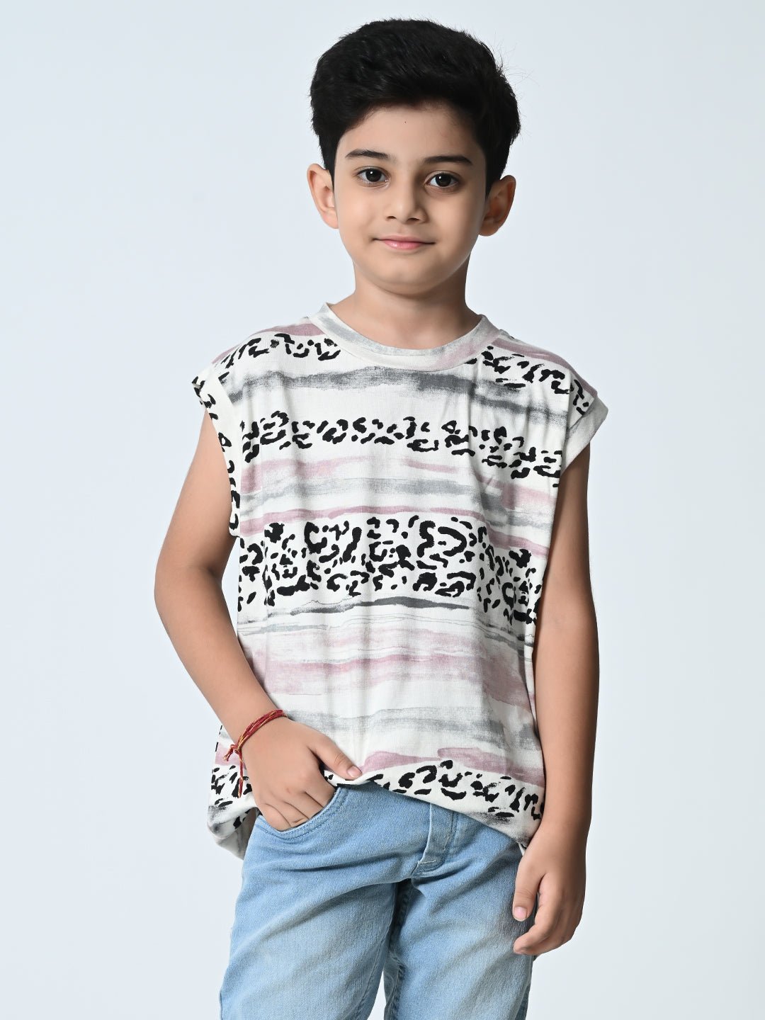 Boys Printed Tank T-Shirt - RueCollections