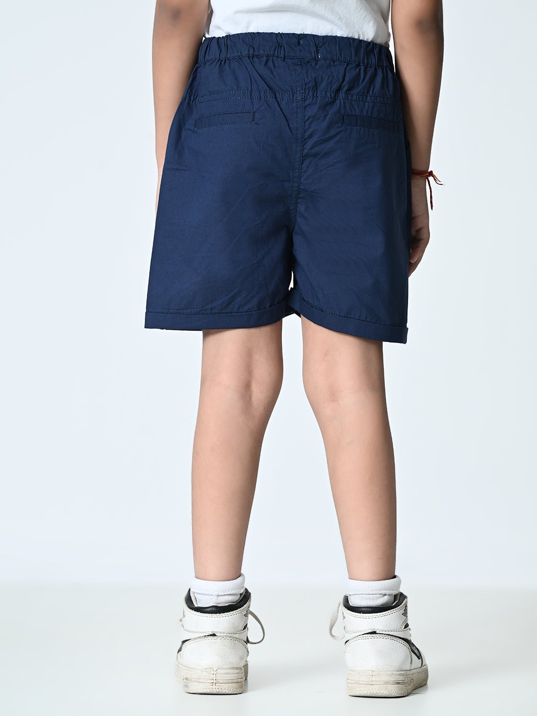 Boys Solid Cotton Shorts - RueCollections