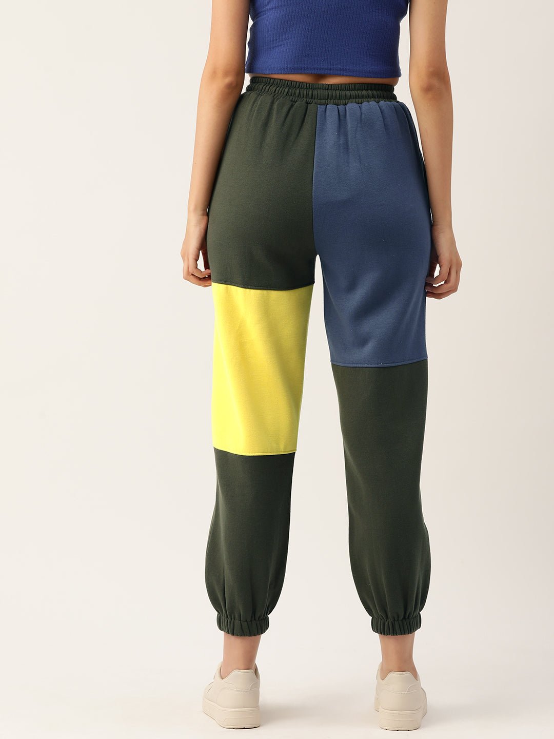 Colourblocked Fleece Track Pants - RueCollections