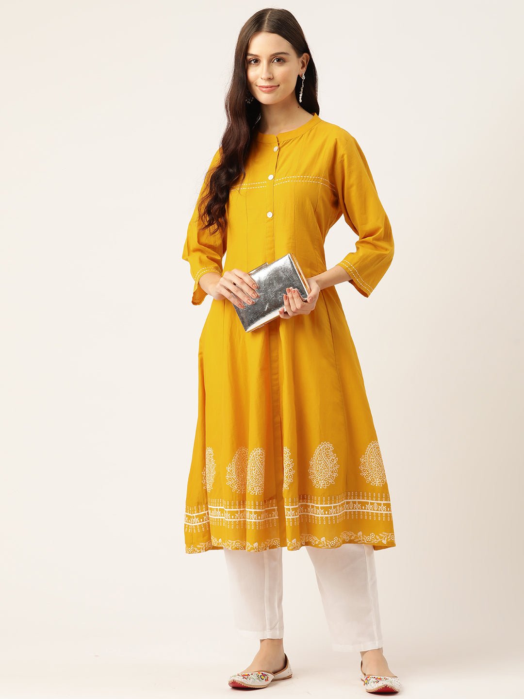 Ethnic Motifs Printed Kurta - RueCollections