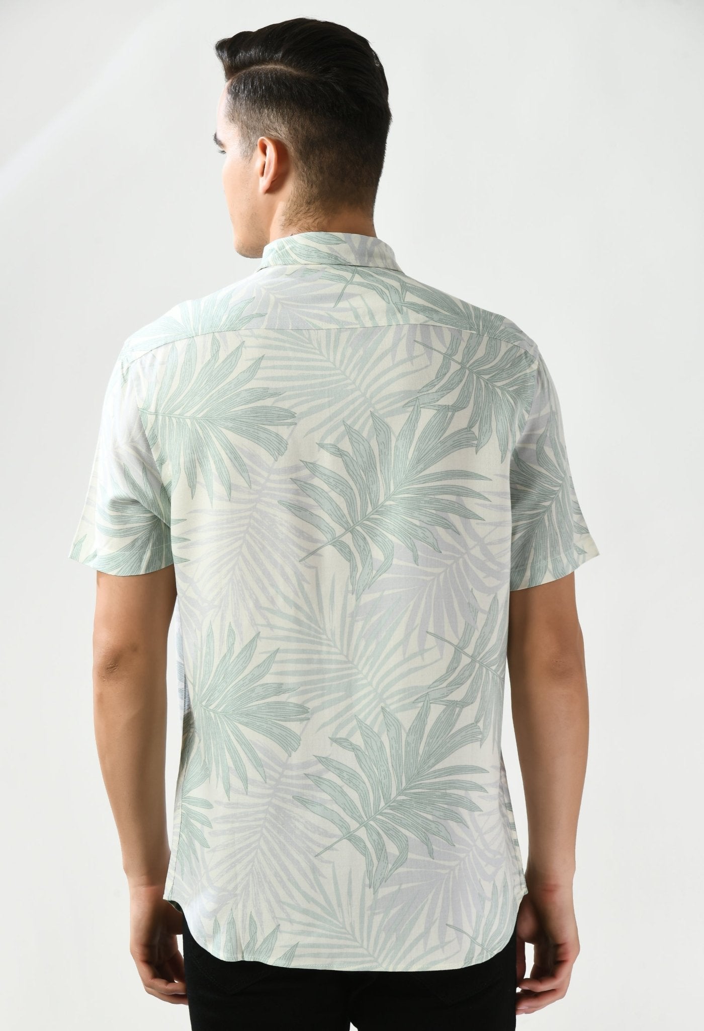 Floral Comfy Green Pattern Shirt - RueCollections