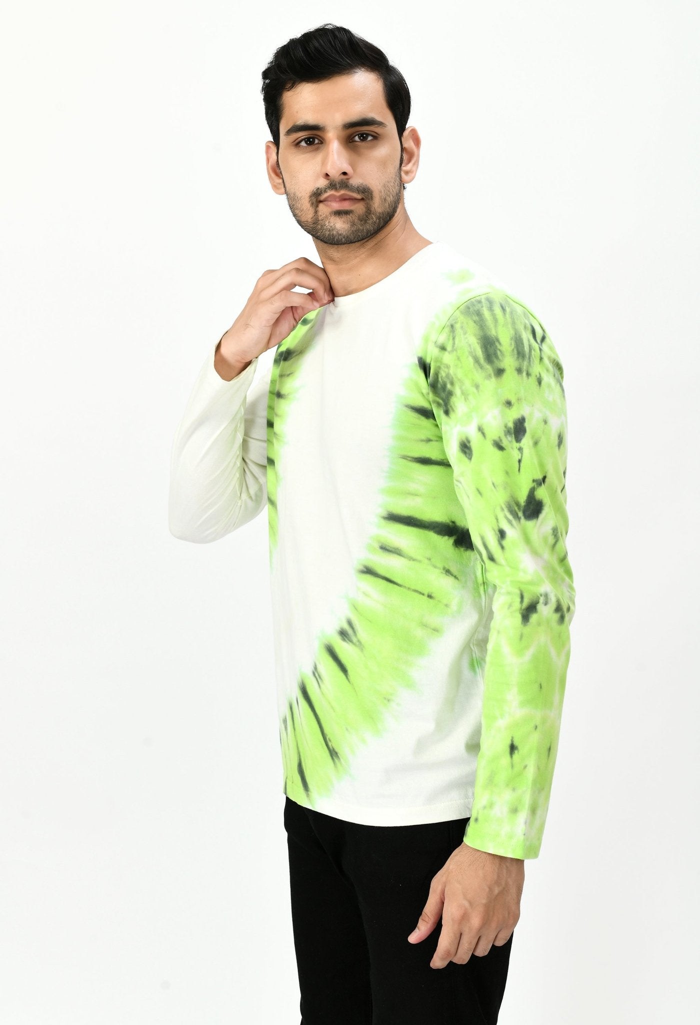 Kiwi Green Unisex Tie - Dye T-shirt - RueCollections