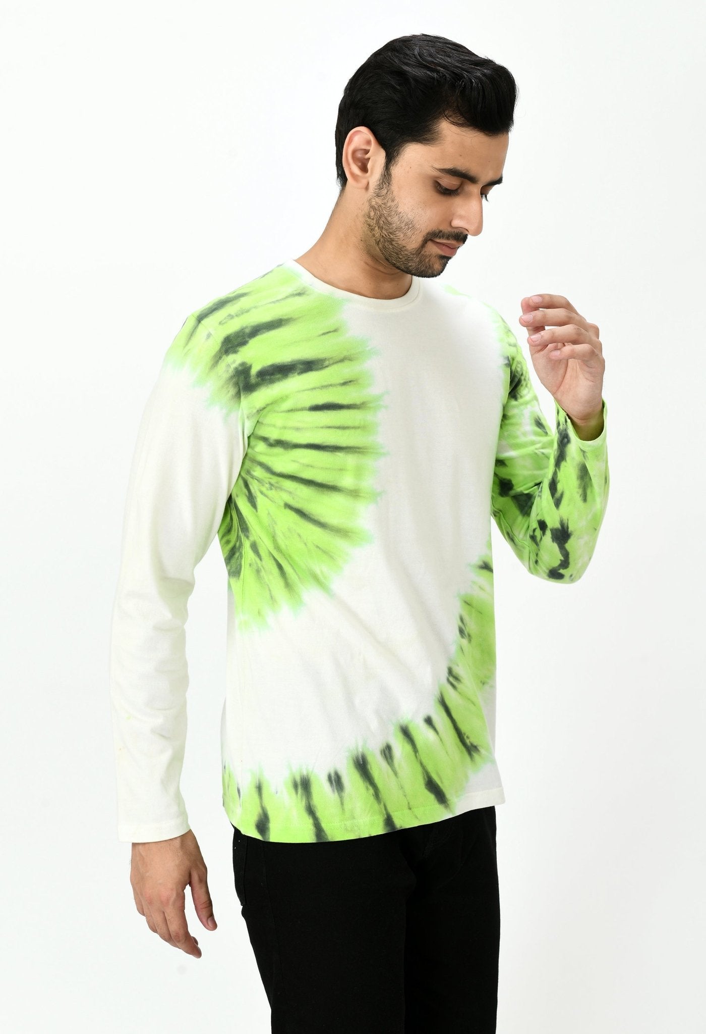 Kiwi Green Unisex Tie - Dye T-shirt - RueCollections