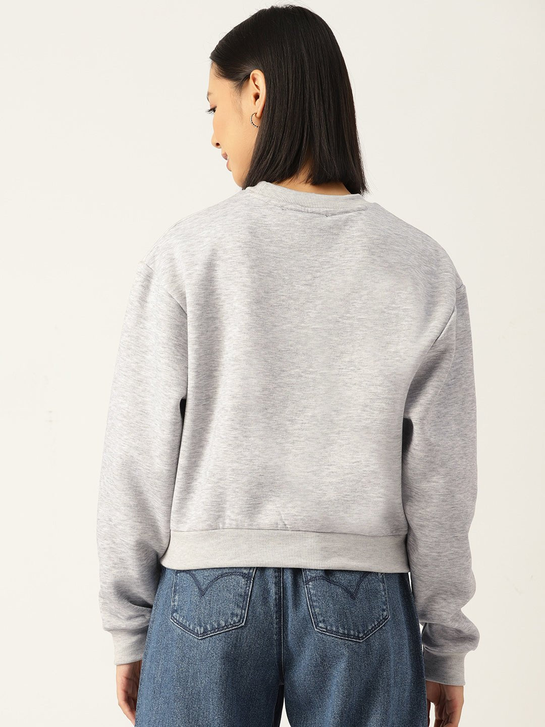 Solid Grey Sweatshirt - RueCollections