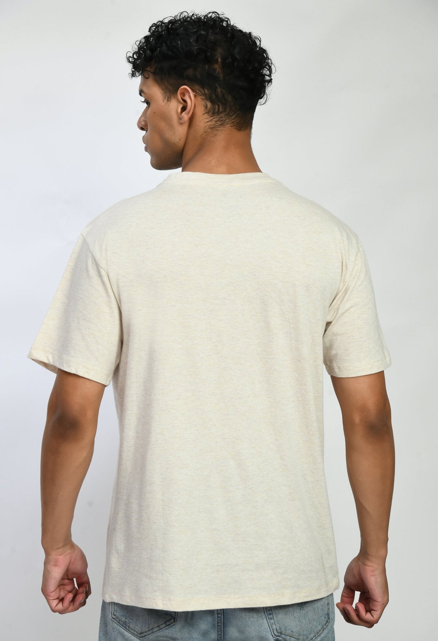 White Color Oversized T-Shirt For Men's - RueCollections